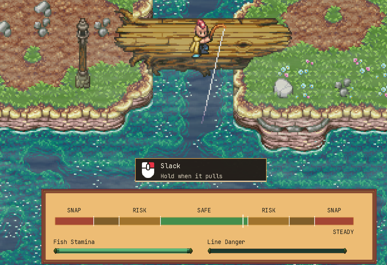 Eldervik fishing helper hint reel