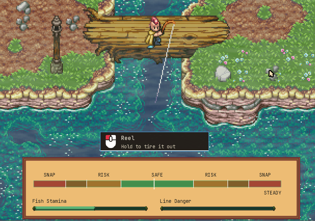 Eldervik fishing helper hint