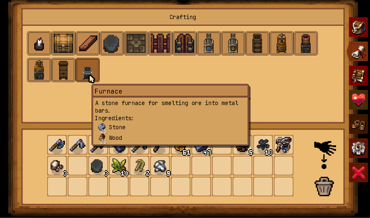 Old Crafting UI